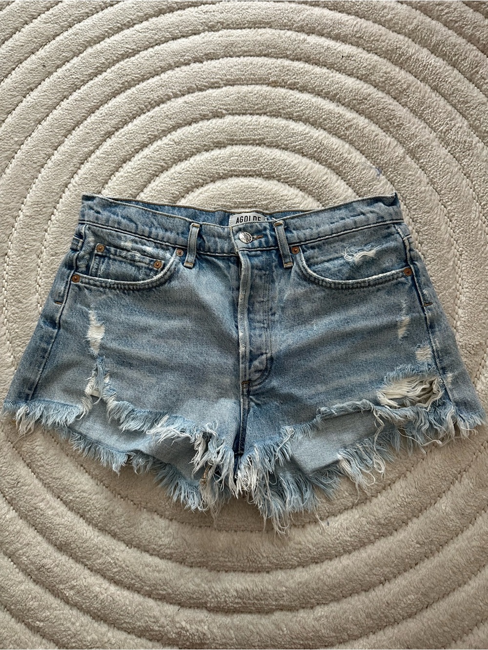 AGOLDE Parker Denim Shorts